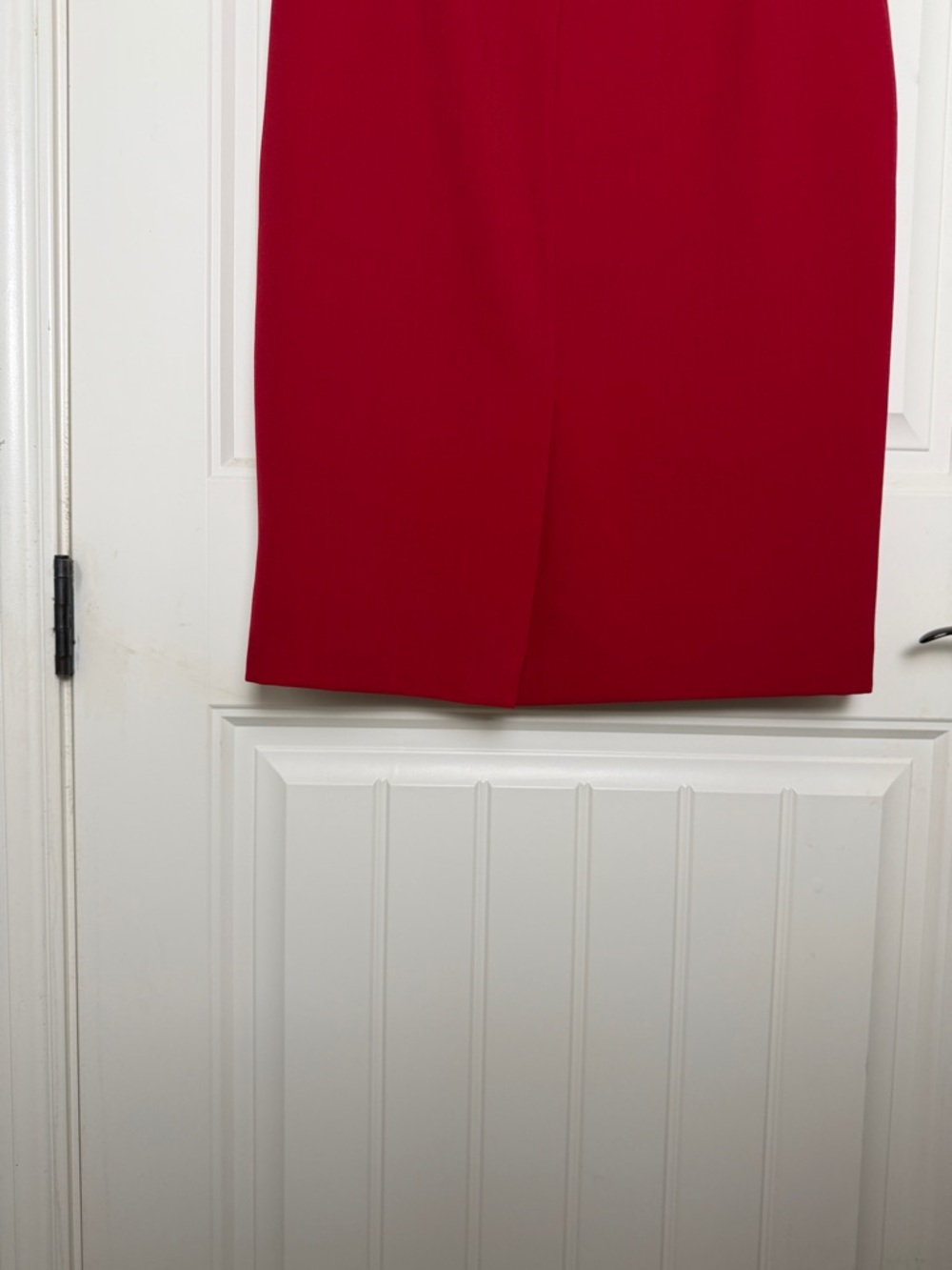 Kasper Red Pencil Skirt Size 8 Classic Career Midi - Picture 4 of 5